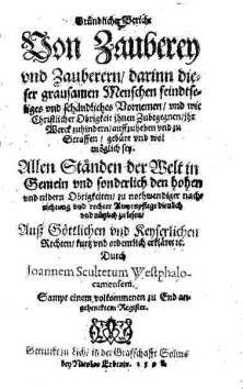 Titelseite vom Bericht von Praetorius 1598